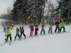 Žáci 1.-3. tříd na lyžáčku v Olešnici - 2. družstvo.