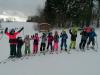 Žáci 1.-3. tříd na lyžáčku v Olešnici - 3. družstvo.